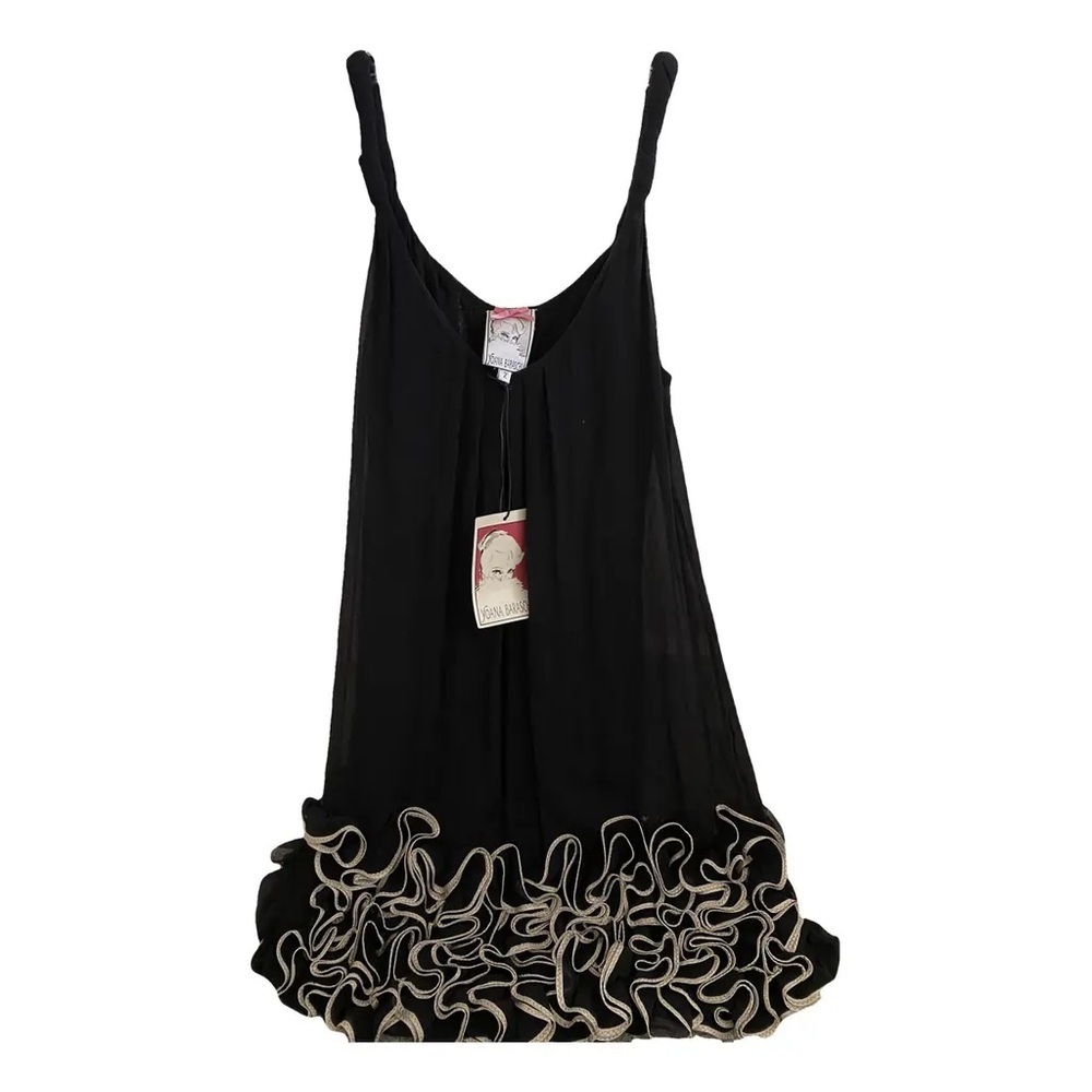Yoana Baraschi Silk Drop Waist Cocktail Dress size 2